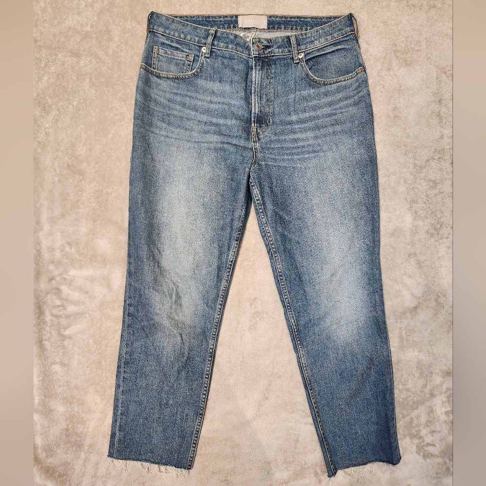 Everlane Blue Curvy Cheeky Ankle Jeans